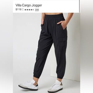Vuori Black Villa Cargo Jogger Pants